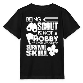 Scouting Scouting Is A Survival Skill - Stanley/Stella MINI CREATOR Kids’ T-Shirt - black - Front - Mikhail (115cm)