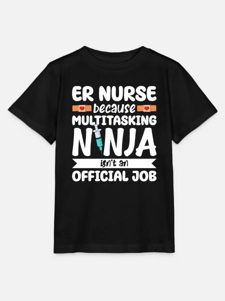 Funny Nurse Gifts - Stanley/Stella MINI CREATOR Kids’ T-Shirt - black