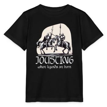 Armure médiévale de la Renaissance Knight Knight - T-shirt bio MINI CREATOR Stanley/Stella Enfant - noir - Devant - Mikhail (115cm)
