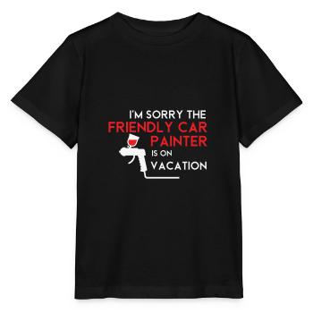 Je suis désolé, le sympathique peintre automobile - T-shirt bio MINI CREATOR Stanley/Stella Enfant - noir - Devant - Mikhail (115cm)
