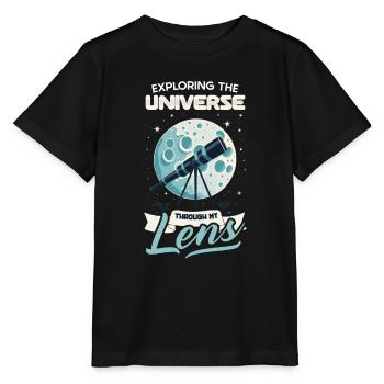 Astrophotographie Astronomy Space Camera - T-shirt bio MINI CREATOR Stanley/Stella Enfant - noir - Devant - Mikhail (115cm)