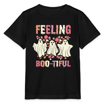 Halloween Ghost Ghoul Ghost - Stanley/Stella MINI CREATOR Kids’ T-Shirt - black - Front - Mikhail (115cm)