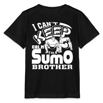 Sumo I'm a Sumo Brother - Stanley/Stella MINI CREATOR Kids’ T-Shirt - black - Front - Mikhail (115cm)