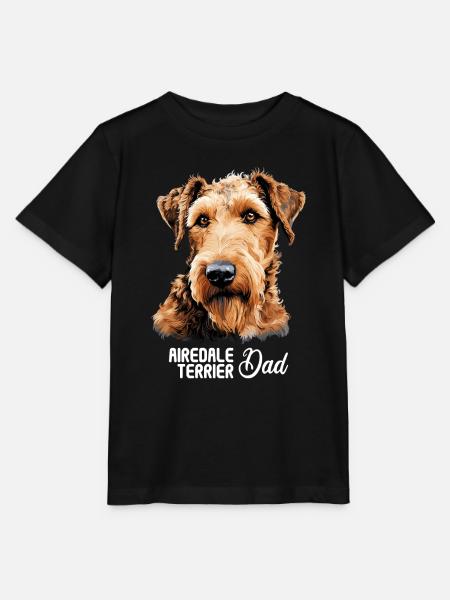 Hund Airedale Terrier - Stanley/Stella Kinder T-Shirt MINI CREATOR - Schwarz