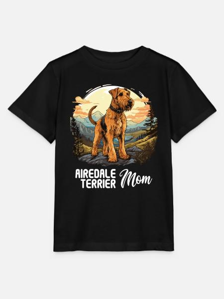 Hund Airedale Terrier - Stanley/Stella Kinder T-Shirt MINI CREATOR  - Schwarz