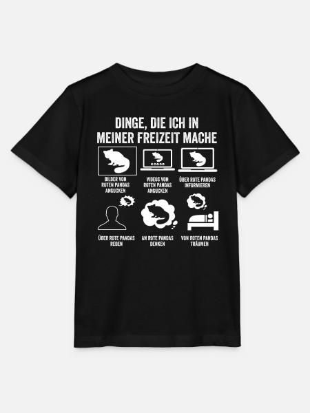 Roter Panda - Stanley/Stella Kinder T-Shirt MINI CREATOR - Schwarz