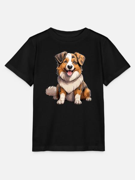 Hund Australian Shepherd - Stanley/Stella Kinder T-Shirt MINI CREATOR  - Schwarz