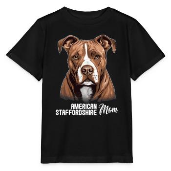 Chien American Staffordshire - T-shirt bio MINI CREATOR Stanley/Stella Enfant - noir - Devant - Mikhail (115cm)