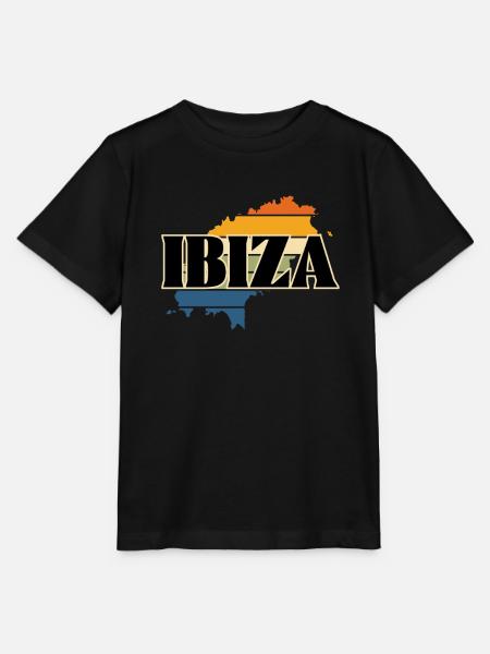 Ibiza-Karte - Stanley/Stella Kinder T-Shirt MINI CREATOR - Schwarz