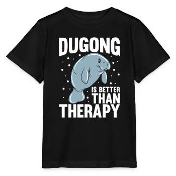 Dugong Manatees Manatee - Stanley/Stella MINI CREATOR Kids’ T-Shirt - black - Front - Mikhail (115cm)