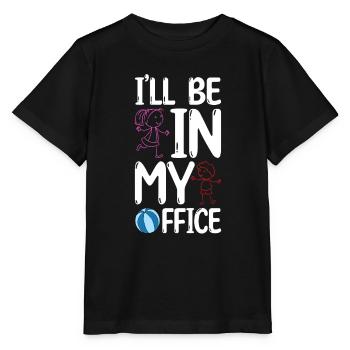 Au Pair Mädchen Kindergarten Nanny - Stanley/Stella Kinder T-Shirt MINI CREATOR  - Schwarz - Vorne - Mikhail (115cm)