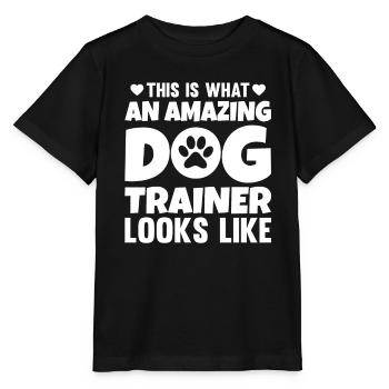 Dresseur canin école canine sports canins - T-shirt bio MINI CREATOR Stanley/Stella Enfant - noir - Devant - Mikhail (115cm)