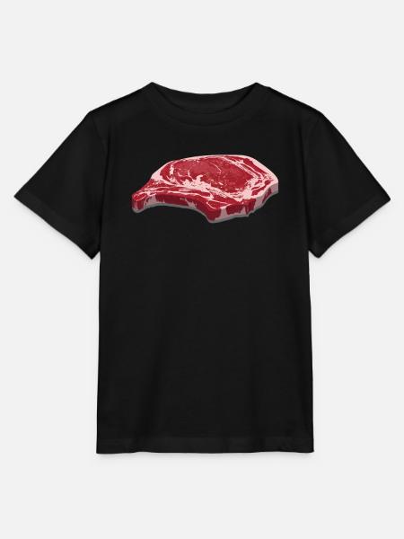 Steak - Stanley/Stella Kinder T-Shirt MINI CREATOR  - Schwarz