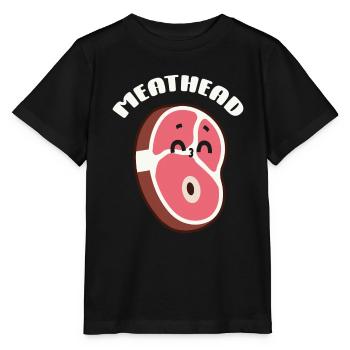 Steak - Stanley/Stella Kinder T-Shirt MINI CREATOR  - Schwarz - Vorne - Mikhail (115cm)