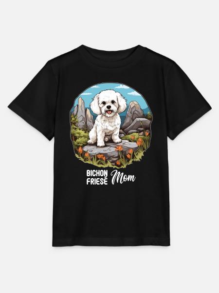 Hund Bichon Friesé - Stanley/Stella Kinder T-Shirt MINI CREATOR  - Schwarz