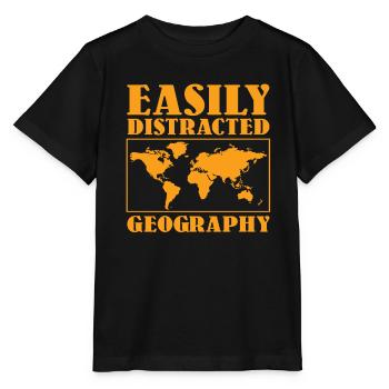 Conception de carte de géographie amusante - T-shirt bio MINI CREATOR Stanley/Stella Enfant - noir - Devant - Mikhail (115cm)