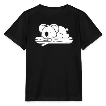 Koalabär Zweig - Stanley/Stella Kinder T-Shirt MINI CREATOR  - Schwarz - Vorne - Mikhail (115cm)