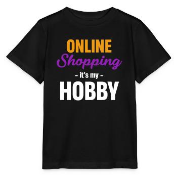 Les achats en ligne à domicile sont mon passe-temps - T-shirt bio MINI CREATOR Stanley/Stella Enfant - noir - Devant - Mikhail (115cm)
