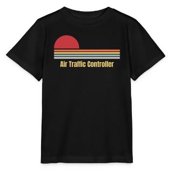 Air Traffic Controller - Stanley/Stella MINI CREATOR Kids’ T-Shirt - black - Front - Mikhail (115cm)