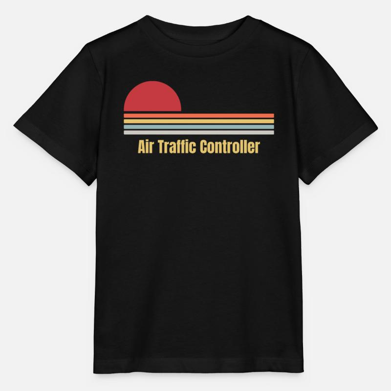 Air Traffic Controller - Stanley/Stella Kinder T-Shirt MINI CREATOR  - Schwarz