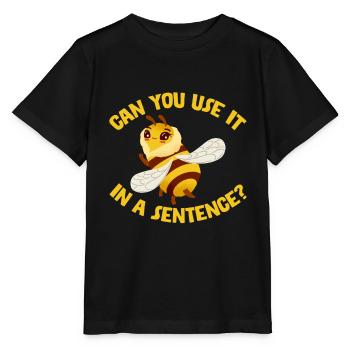 Can You Use It In A Sentence 2 - Stanley/Stella MINI CREATOR Kids’ T-Shirt - black - Front - Mikhail (115cm)