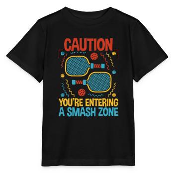Caution You're Entering A Smash Zone 2 - Stanley/Stella MINI CREATOR Kids’ T-Shirt - black - Front - Mikhail (115cm)