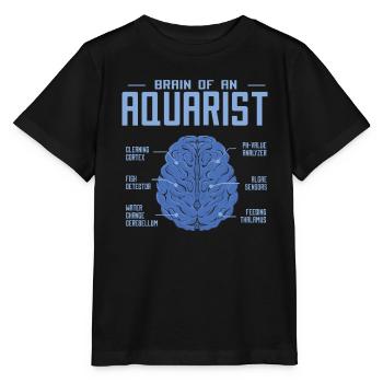 Aquarium - T-shirt bio MINI CREATOR Stanley/Stella Enfant - noir - Devant - Mikhail (115cm)