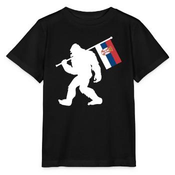 Serbien - Stanley/Stella Kinder T-Shirt MINI CREATOR  - Schwarz - Vorne - Mikhail (115cm)