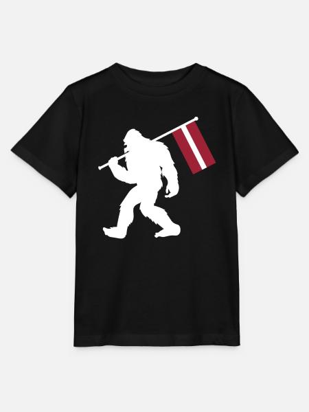 Lettland - Stanley/Stella Kinder T-Shirt MINI CREATOR - Schwarz