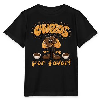 Churros Por Favor - Stanley/Stella MINI CREATOR Kids’ T-Shirt - black - Front - Mikhail (115cm)
