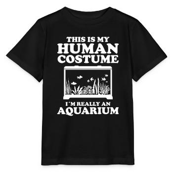 Aquarium - T-shirt bio MINI CREATOR Stanley/Stella Enfant - noir - Devant - Mikhail (115cm)