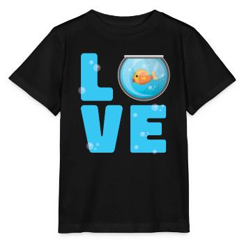 Aquarium - T-shirt bio MINI CREATOR Stanley/Stella Enfant - noir - Devant - Mikhail (115cm)
