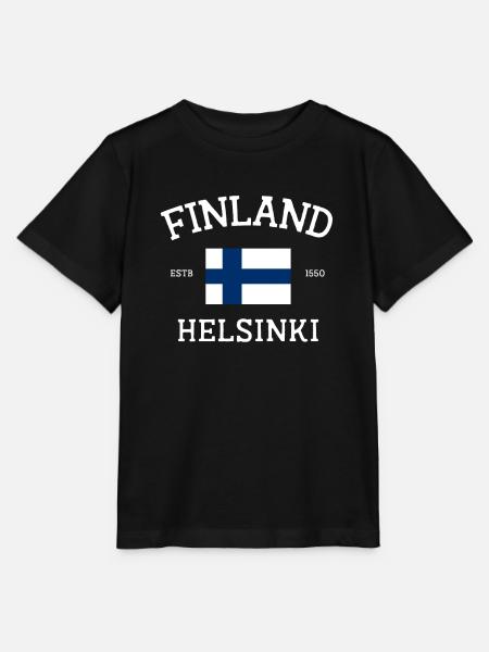 Finnland - Stanley/Stella Kinder T-Shirt MINI CREATOR - Schwarz