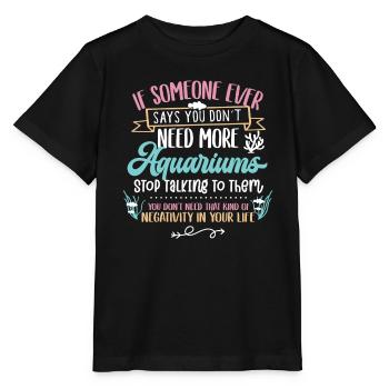 Aquarium - T-shirt bio MINI CREATOR Stanley/Stella Enfant - noir - Devant - Mikhail (115cm)