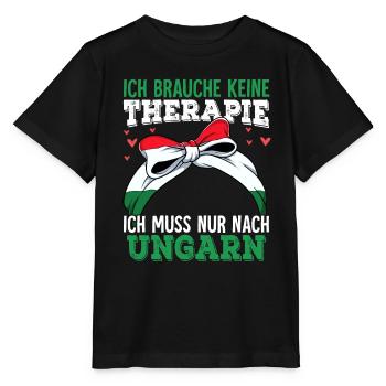 Ungarn - Stanley/Stella Kinder T-Shirt MINI CREATOR  - Schwarz - Vorne - Mikhail (115cm)