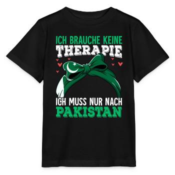 Pakistan - Stanley/Stella Kinder T-Shirt MINI CREATOR  - Schwarz - Vorne - Mikhail (115cm)