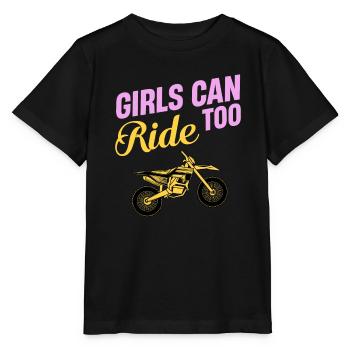 Mädchen Können Auch Sportbike Fahren - Stanley/Stella Kinder T-Shirt MINI CREATOR  - Schwarz - Vorne - Mikhail (115cm)