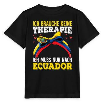 Ecuador - Stanley/Stella Kinder T-Shirt MINI CREATOR  - Schwarz - Vorne - Mikhail (115cm)