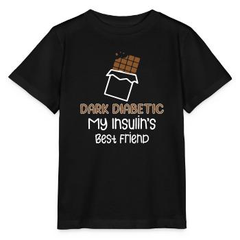 Diabète de type 1 Drôle - T-shirt bio MINI CREATOR Stanley/Stella Enfant - noir - Devant - Mikhail (115cm)