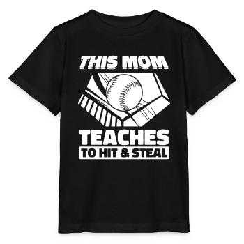 Baseball Baseball Mom - Stanley/Stella MINI CREATOR Kids’ T-Shirt - black - Front - Mikhail (115cm)