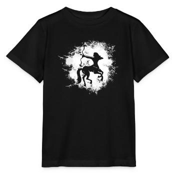 Sternzeichen Schütze Symbol - Stanley/Stella Kinder T-Shirt MINI CREATOR  - Schwarz - Vorne - Mikhail (115cm)