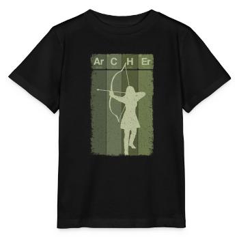 Archerie - T-shirt bio MINI CREATOR Stanley/Stella Enfant - noir - Devant - Mikhail (115cm)