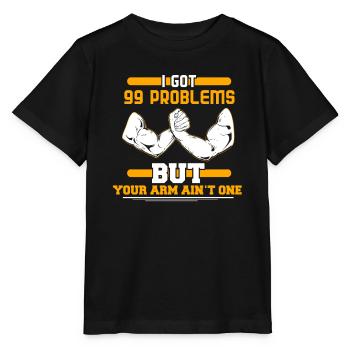 Armdrücken - Stanley/Stella Kinder T-Shirt MINI CREATOR  - Schwarz - Vorne - Mikhail (115cm)