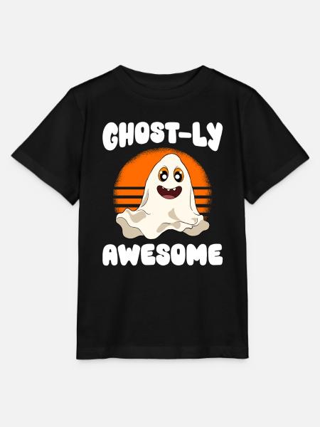 Halloween Kürbis Halloween Geist - Stanley/Stella Kinder T-Shirt MINI CREATOR - Schwarz
