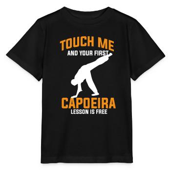 Caopeira - Stanley/Stella Kinder T-Shirt MINI CREATOR  - Schwarz - Vorne - Mikhail (115cm)