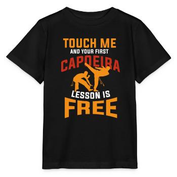 Caopeira - Stanley/Stella Kinder T-Shirt MINI CREATOR  - Schwarz - Vorne - Mikhail (115cm)