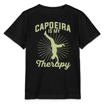 Capoeira Is My Therapy - Stanley/Stella Kinder T-Shirt MINI CREATOR  - Schwarz - Vorne - Mikhail (115cm)