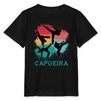 Capoeira Retro - Stanley/Stella Kinder T-Shirt MINI CREATOR  - Schwarz - Vorne - Mikhail (115cm)