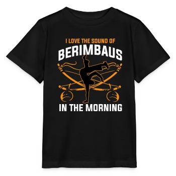 I Love the Sound Of Berimbaus In The Morning - Stanley/Stella MINI CREATOR Kids’ T-Shirt - black - Front - Mikhail (115cm)
