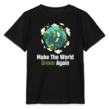 Make The World Great Again Protecting Climate Change - Stanley/Stella MINI CREATOR Kids’ T-Shirt - black - Front - Mikhail (115cm)